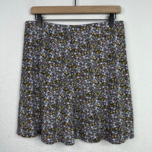 LOFT Skirt Womens Medium Floral Elastic Waist Pull-On Romantic‎ Fairy Whimsical - Picture 2 of 4